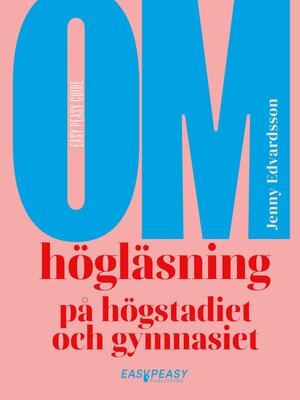 cover image of Om högläsning på högstadiet och gymnasiet